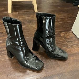 patent leather nasty gal boots